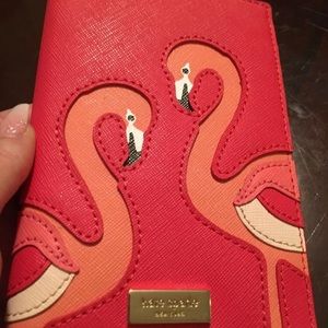 Kate spade flamingo passport cover